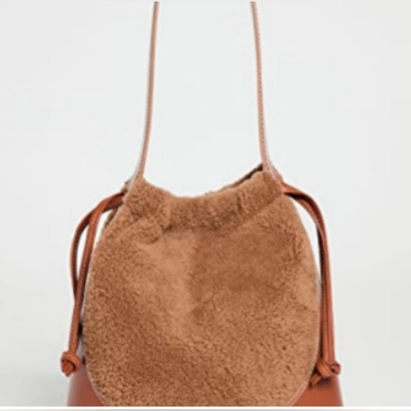 STAUD Cinch Shearling Bucket Bag, originally $475, excellent condition - Picture 7 of 9